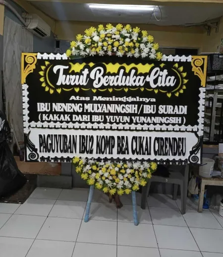 Papan Bunga Duka Kawasan Scbd