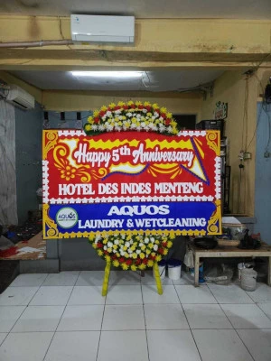 Papan Bunga di Kawasan Scbd