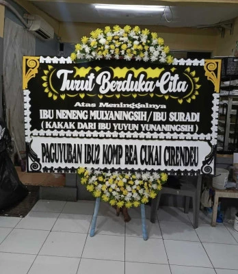 Papan Bunga di Kawasan Scbd
